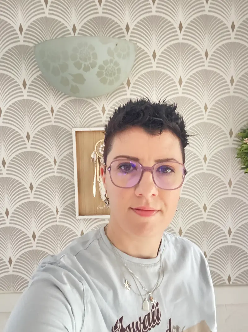 Jennifer Larcher au travail